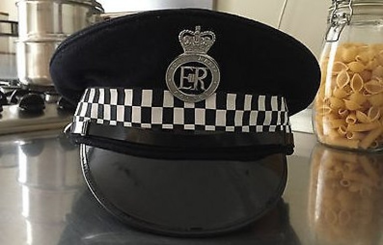British police hat