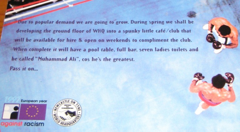 Muhammed Ali Cafe Flyer