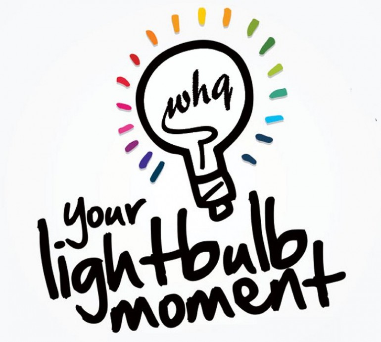 Lightbulb moment graphic