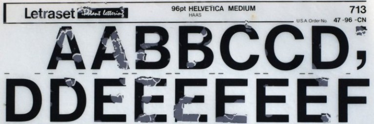 Letraset Helvetica