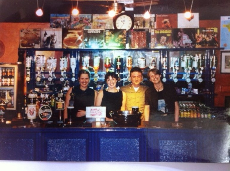 Behind the bar