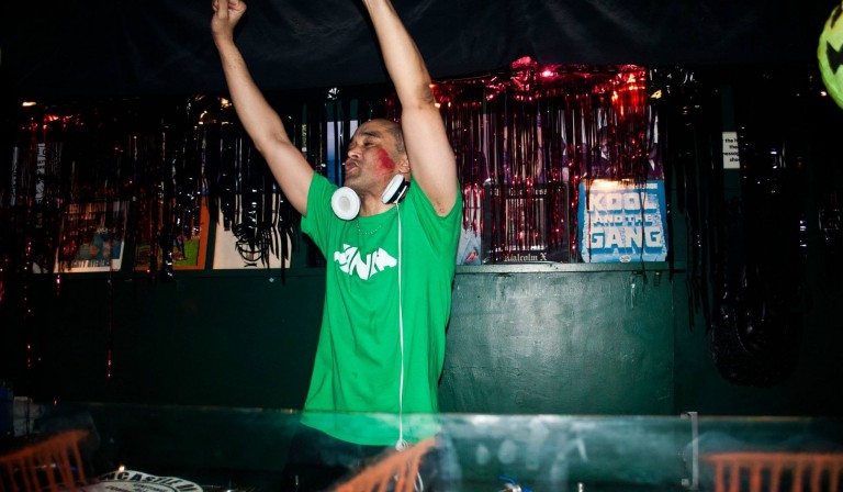 Tom getting lost in music at halloween