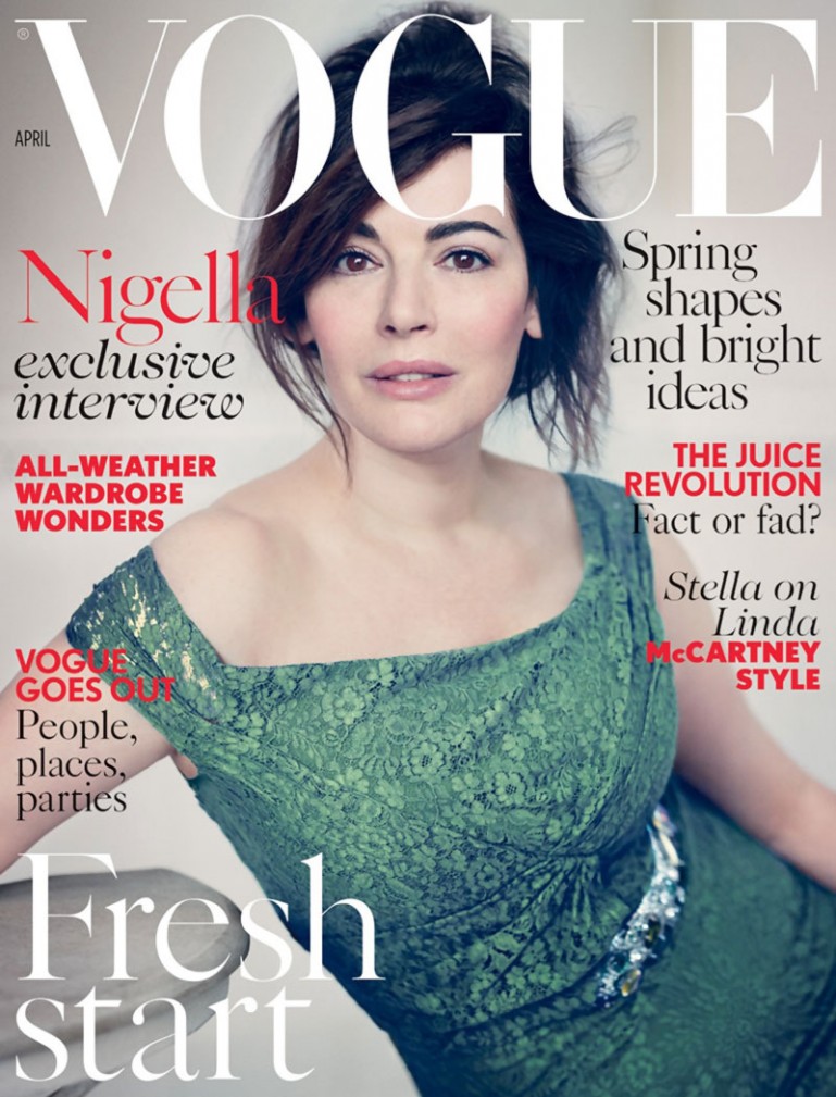 Nigella Lawson, Vogue UK April 2014 cover