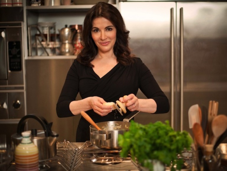 Nigella Lawson on her cooking show