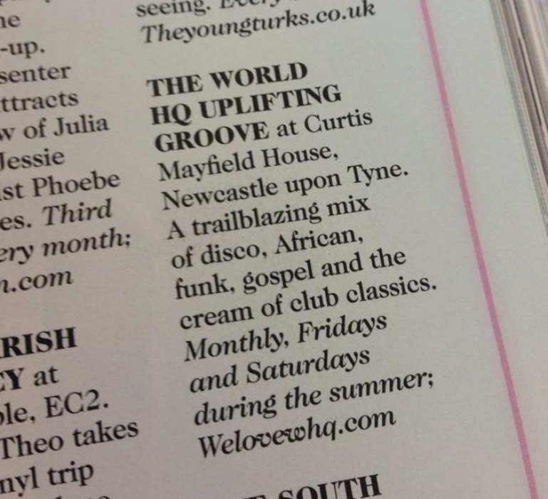 Entry in Vogue Magazine talking about World Headquarters
