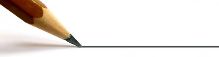 A pencil drawing a line