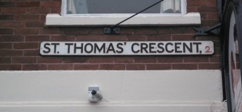 St Thomas' Crescent Street Sign